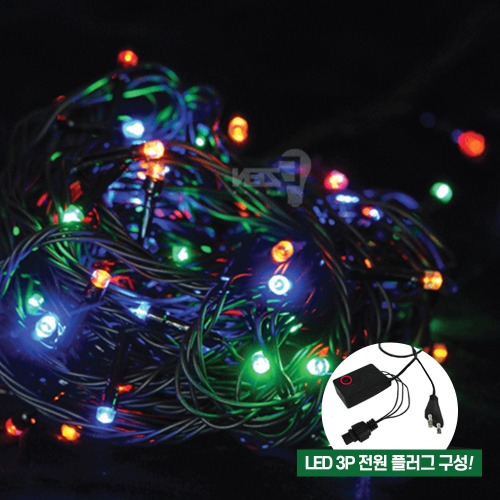LED 크리스마스 은하수 100구 12V 칼라